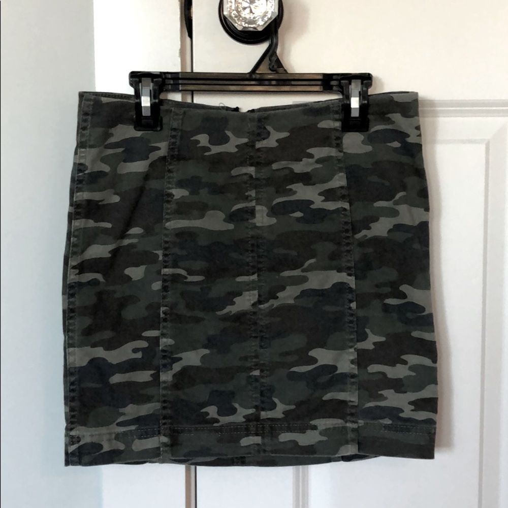 Free People Camo Skirt